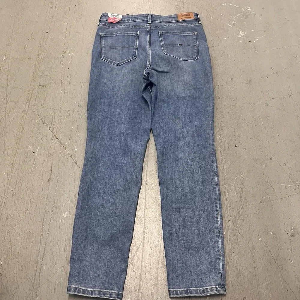 Tommy Hilfiger Women's  STRETCH HIGH RISE Signature‎ Curve Legging Jeans Size 12